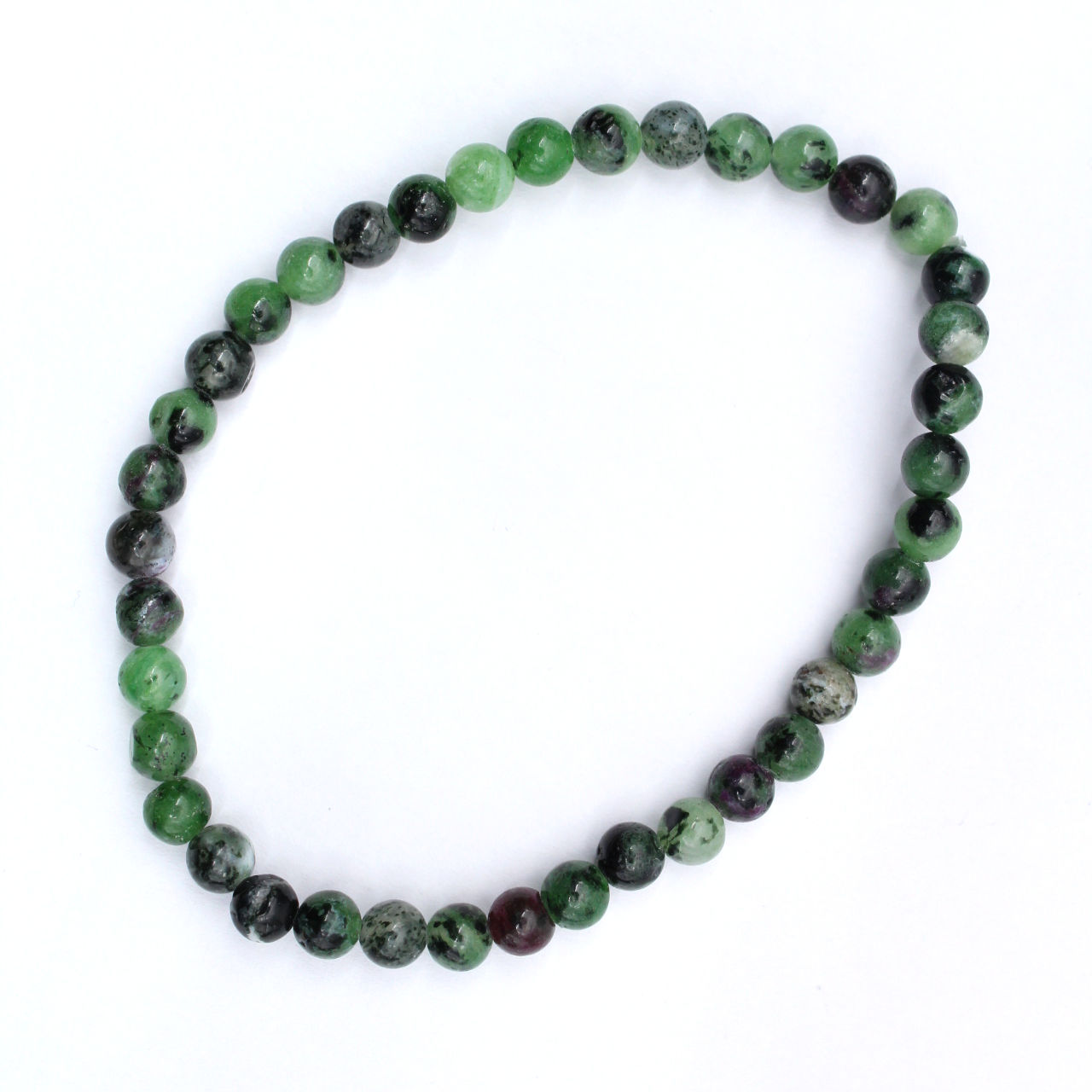 Bracciale Zoisite con rubini