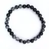 Bracciale in ossidiana di neve - 0