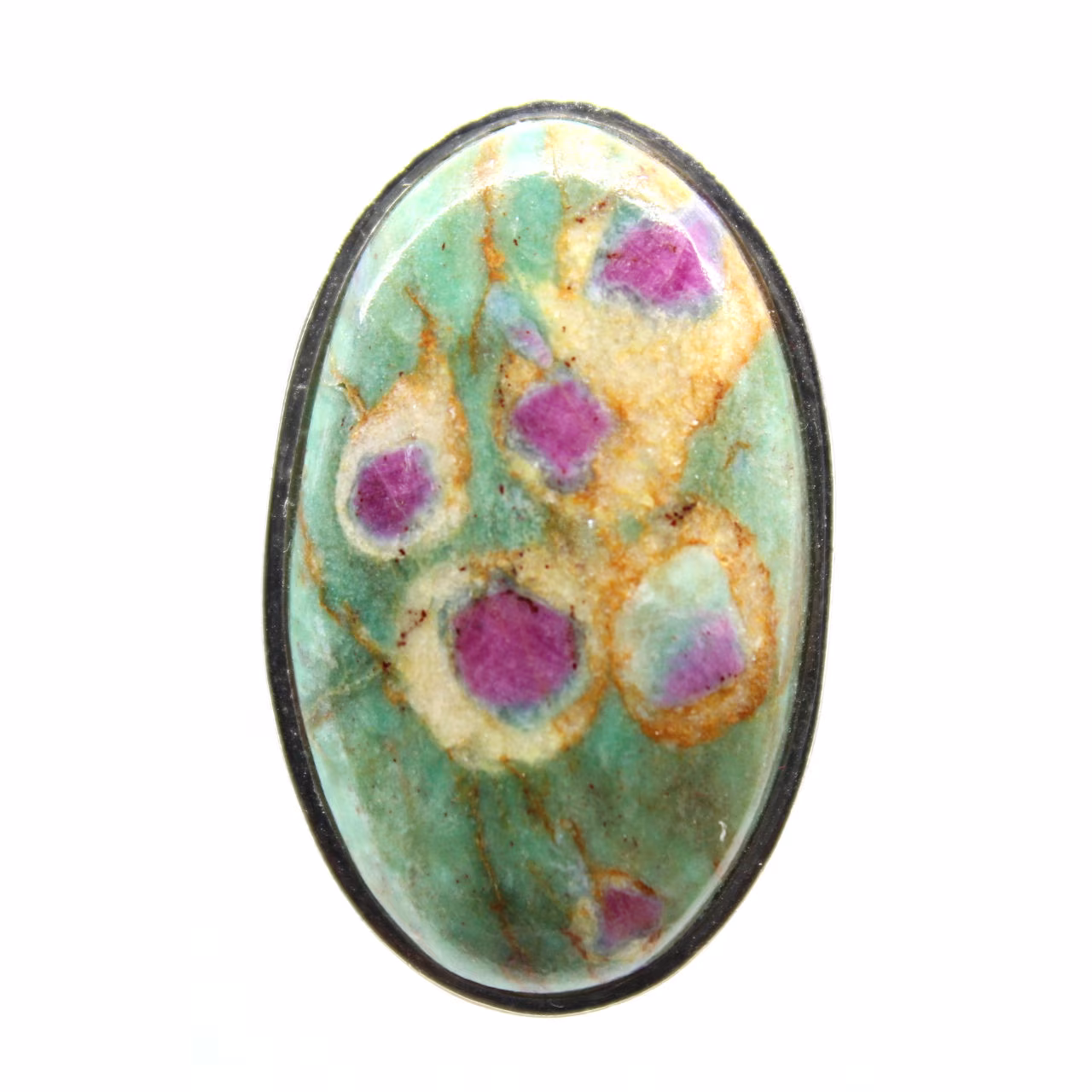Anello con rubino Zoisite