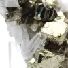 Grandi cristalli di pirite con calcite - 6