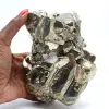 Grandi cristalli di pirite con calcite - 11