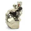 Grandi Cubi di Pirite con Cristalli di Quarzo - 3