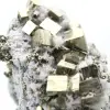 Pirite su ganga con calcite e quarzo - 9