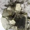 Pirite su ganga con calcite e quarzo - 5