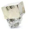 Grande cubo di pirite con quarzo calcite - 0