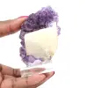 Drusa di ametista con calcite - 0