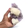 Druse di ametista e calcite - 0