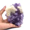 Drusa di ametista con calcite - 0