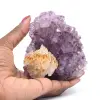 Druse di ametista e calcite - 0