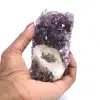 Ametista brasiliana con calcite - 0