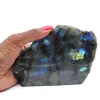 Labradorite ornamentale lucidata su un lato - 0