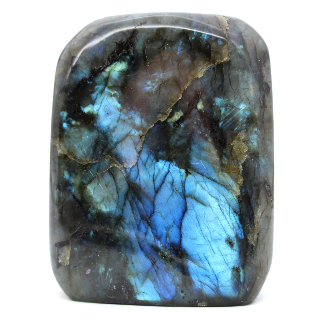 Pietra labradorite naturale lucida