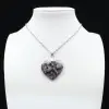 Ciondolo cuore di lepidolite - 1