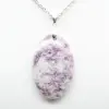 Ciondolo ovale in lepidolite - 2