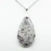 Ciondolo goccia di lepidolite - 2