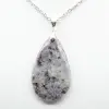 Ciondolo goccia di lepidolite - 2