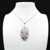 Ciondolo ovale in lepidolite - 0