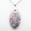 Ciondolo ovale in lepidolite - 2