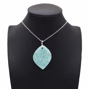 Pendente fiamma amazzonite