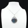 Ciondolo a goccia in labradorite - 1