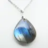 Ciondolo a goccia in labradorite - 2