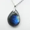 Ciondolo a goccia in labradorite - 2