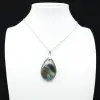 Ciondolo a goccia in labradorite - 1