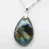 Ciondolo a goccia in labradorite - 2