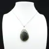 Ciondolo a goccia in labradorite - 1
