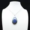 Ciondolo a goccia in labradorite - 0