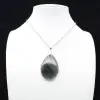 Ciondolo a goccia in labradorite - 0