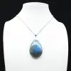 Ciondolo a goccia in labradorite - 1