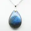 Ciondolo a goccia in labradorite - 2