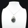 Ciondolo a goccia in labradorite - 0