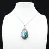 Ciondolo a goccia in labradorite - 1