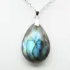 Ciondolo a goccia in labradorite - 2