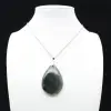 Ciondolo a goccia in labradorite - 0