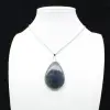 Ciondolo a goccia in labradorite - 0
