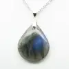 Ciondolo a goccia in labradorite - 2