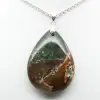 Pendente a goccia in diaspro imperiale - 1
