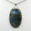 Ciondolo ovale in labradorite - 1