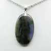 Ciondolo ovale in labradorite - 1
