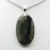 Ciondolo ovale in labradorite - 2