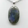 Ciondolo ovale in labradorite - 2