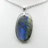 Ciondolo ovale in labradorite - 1