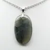 Ciondolo ovale in labradorite - 2