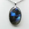 Ciondolo ovale in labradorite - 2