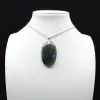 Ciondolo ovale in labradorite - 0