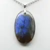 Ciondolo ovale in labradorite - 1