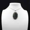 Ciondolo ovale in labradorite - 0